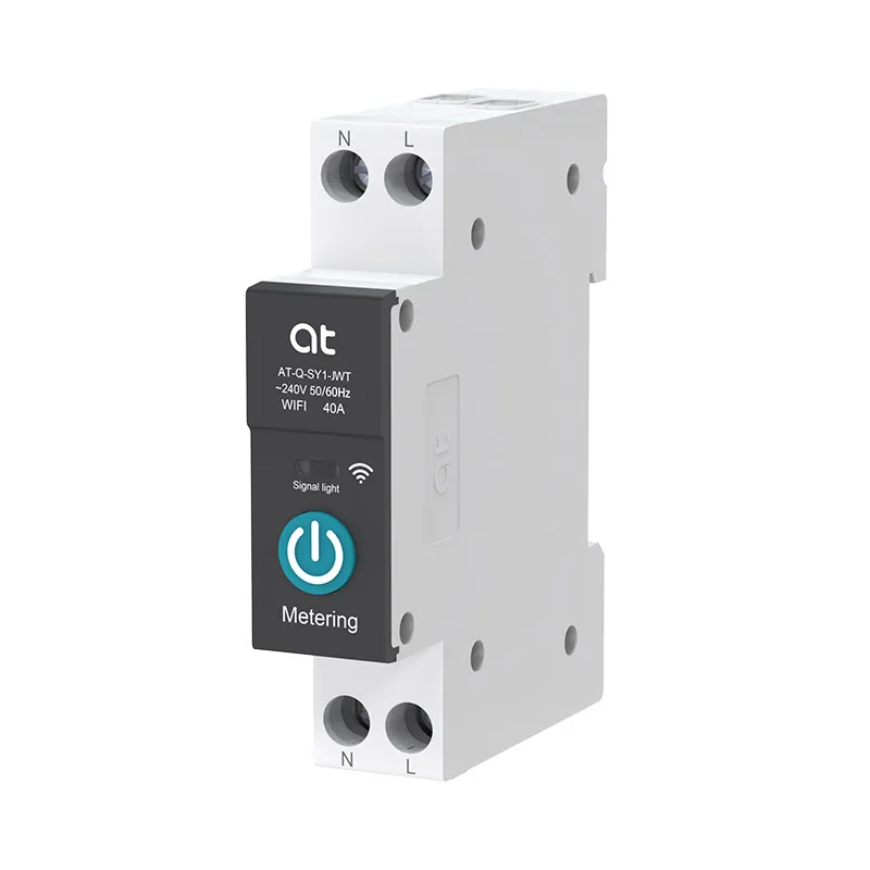 Alternative view of TUYA WIFI Smart Circuit Breaker With Metering 1P 63A Rail DIN for Smart Home wireless Remote Control Switch For App