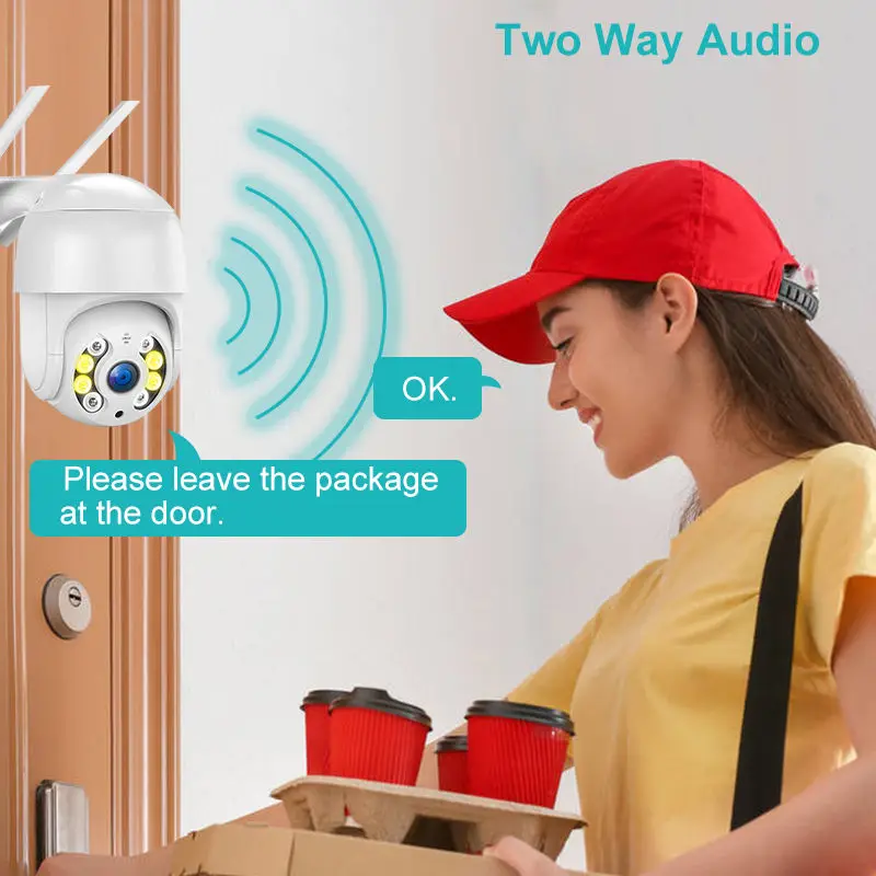 Alternative view of 8MP 4K IP Camera 5MP Speed Dome Auto Tracking PTZ Camera Smart Home Outdoor Wireless WIFI Camera Surveillance Monitor