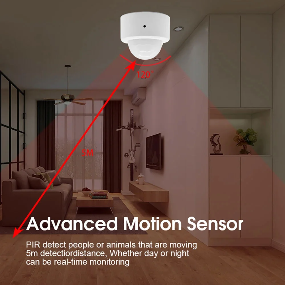 Alternative view of Zigbee 3.0 Motion Sensor With Pir Infrared Human Body Movement Wireless Detector Smart Home Tuya Smart Life App Works With Alexa
