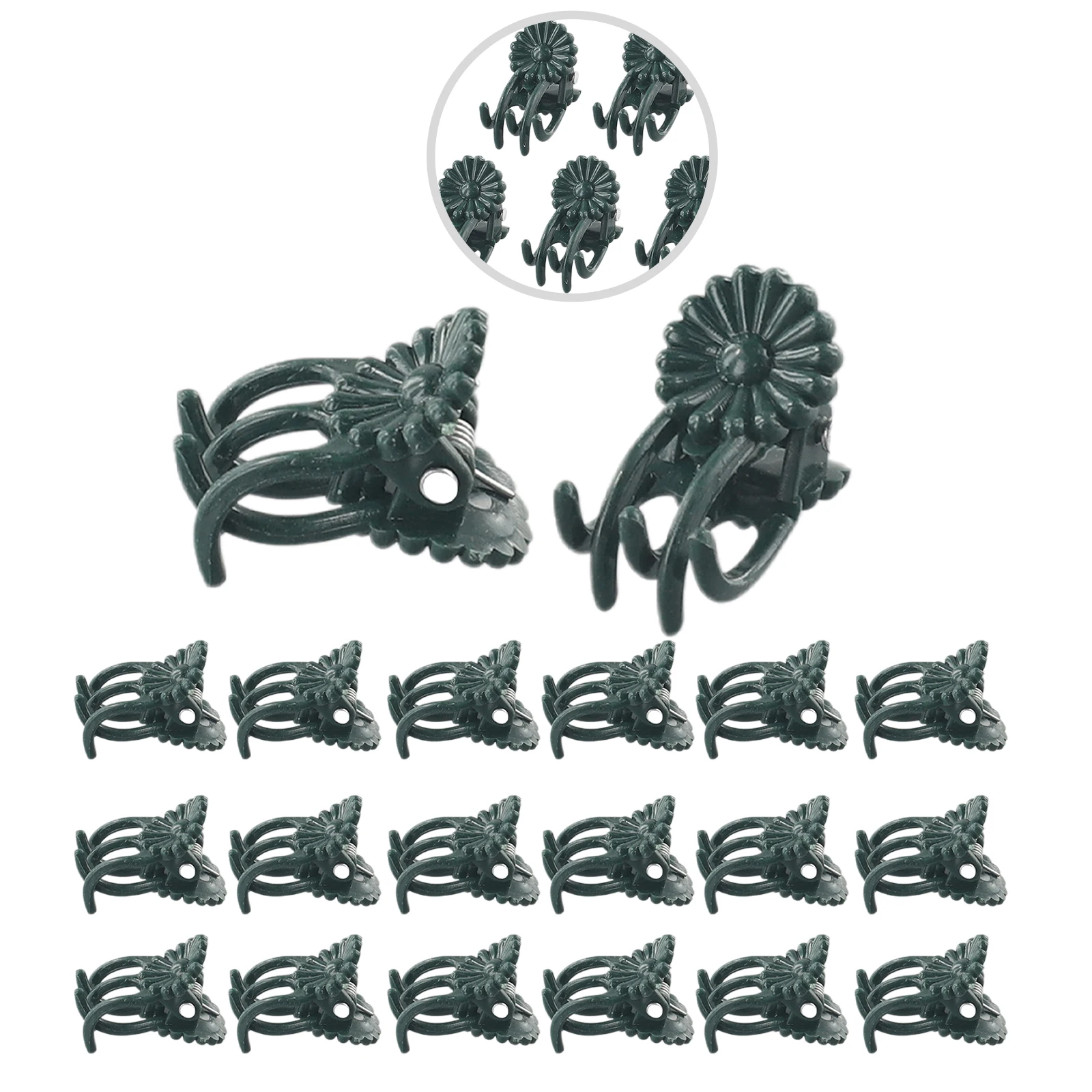 20pcs Garden Plant Clips Butterfly Orchid Clips Plant Support Stem Clamps Garden Flower Vine Plant Support Garden Tools