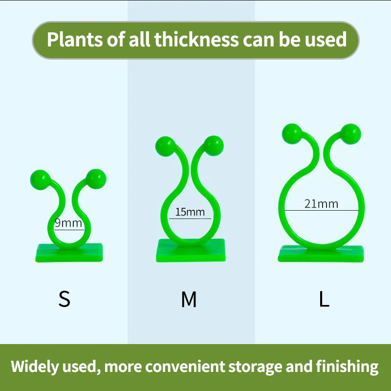 Alternative view of Plant Climbing Wall Self-Adhesive Fixed Buckle Hook Fastener Tied Fixture Vine Buckle Hook Garden Plant Wall Climbing Vine Clips