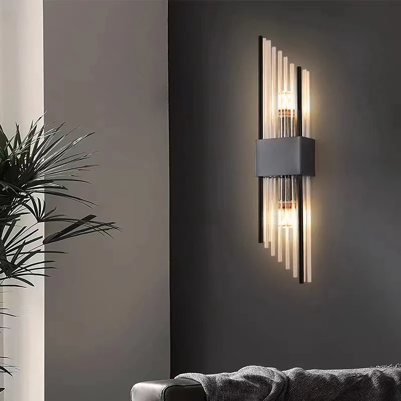 Alternative view of Light Luxury Wall Lamp Modern LED Gold Wall Light Indoor Lighting Wall Sconce Home Decor for Living Room Bedroom Bedside Stairs