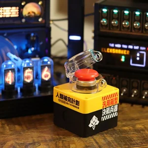Digital Nixie Tube Clock with RGB LED Glows for Game Room Desktop Decoration. Luxury Box Packing for Gift Idea.
