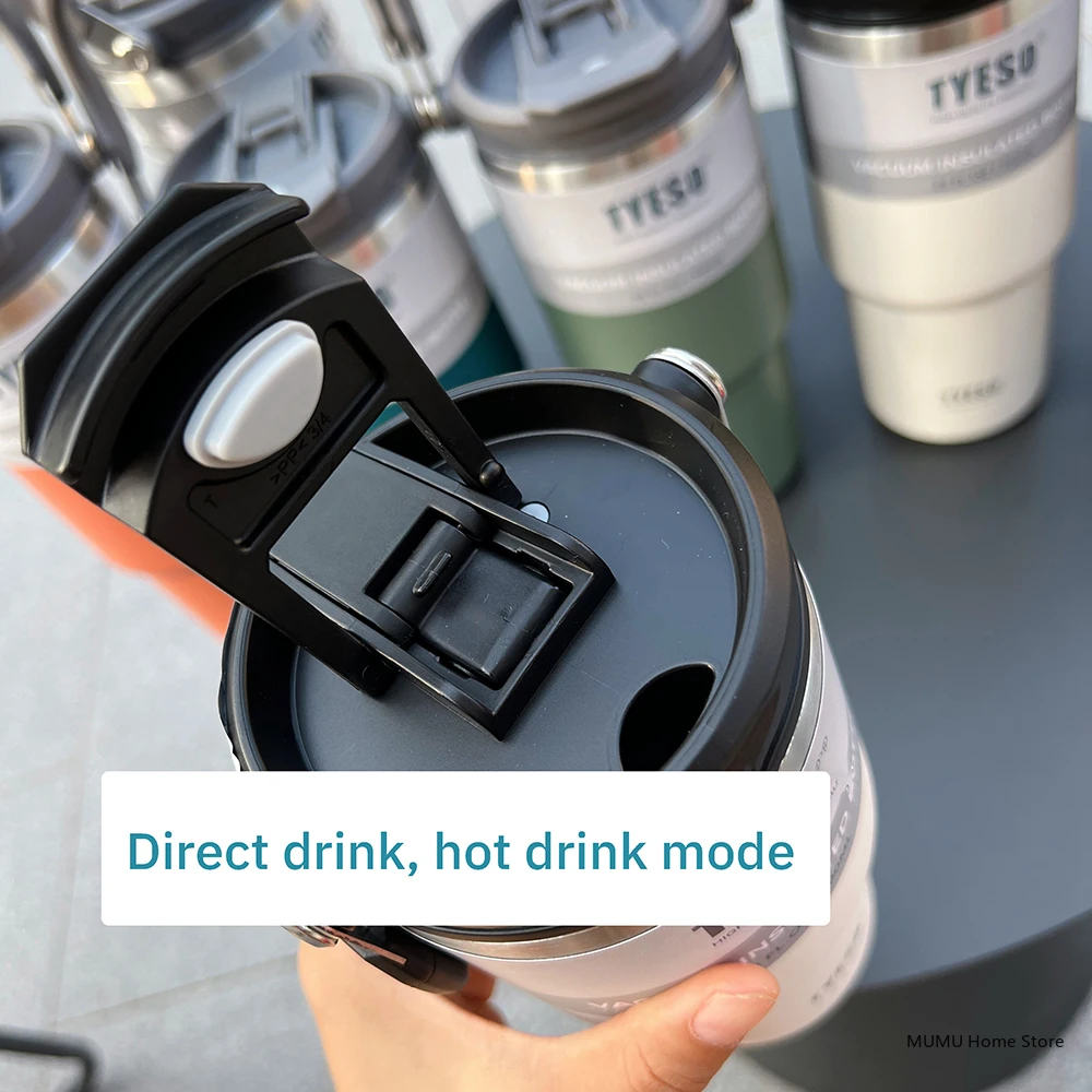 Tyeso Coffee Cup Thermos Bottle Stainless Steel Vacuum Thermal Insulated Mug Cold And Hot Travel Mug Vacuum Flask Water Bottle