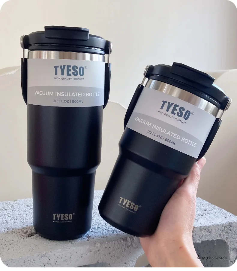 Tyeso Coffee Cup Thermos Bottle Stainless Steel Vacuum Thermal Insulated Mug Cold And Hot Travel Mug Vacuum Flask Water Bottle