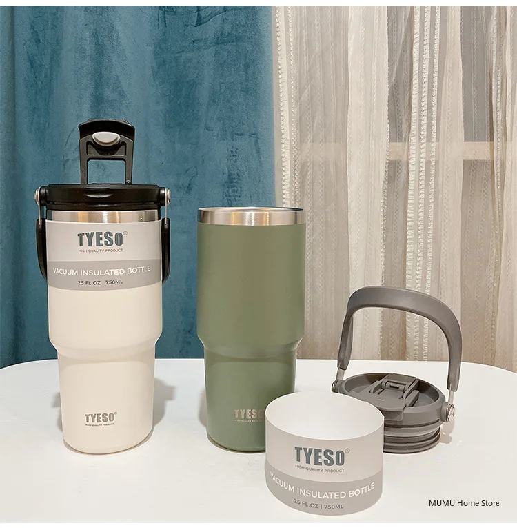 Tyeso Coffee Cup Thermos Bottle Stainless Steel Vacuum Thermal Insulated Mug Cold And Hot Travel Mug Vacuum Flask Water Bottle