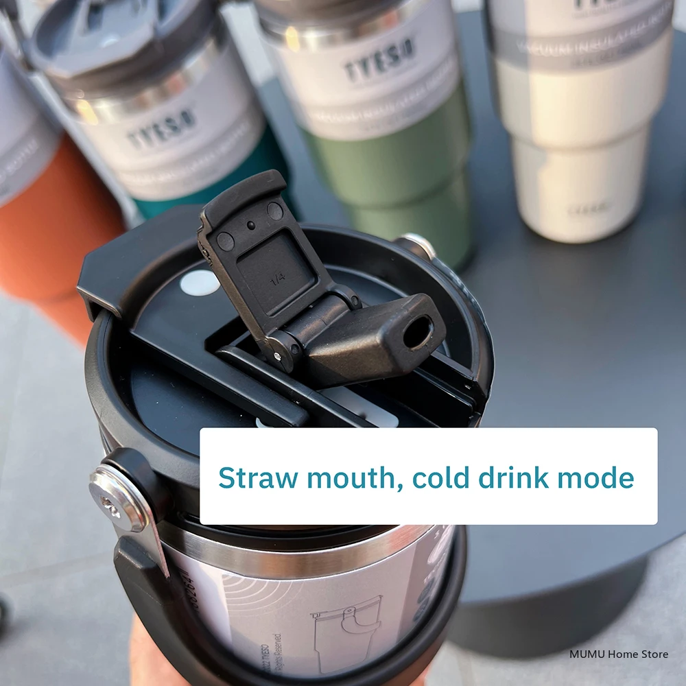Tyeso Coffee Cup Thermos Bottle Stainless Steel Vacuum Thermal Insulated Mug Cold And Hot Travel Mug Vacuum Flask Water Bottle