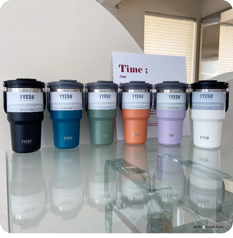 Tyeso Coffee Cup Thermos Bottle Stainless Steel Vacuum Thermal Insulated Mug Cold And Hot Travel Mug Vacuum Flask Water Bottle