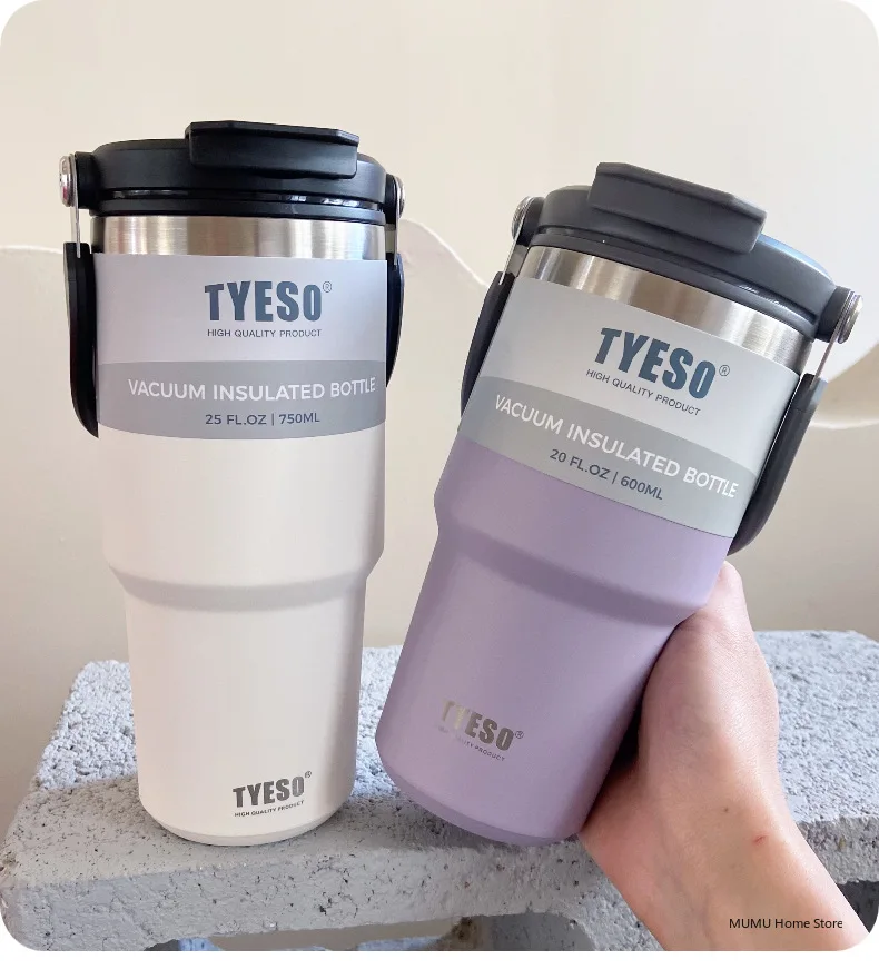 Tyeso Coffee Cup Thermos Bottle Stainless Steel Vacuum Thermal Insulated Mug Cold And Hot Travel Mug Vacuum Flask Water Bottle