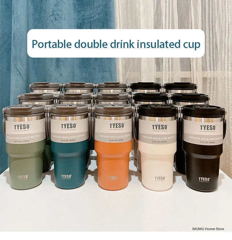 Tyeso Coffee Cup Thermos Bottle Stainless Steel Vacuum Thermal Insulated Mug Cold And Hot Travel Mug Vacuum Flask Water Bottle