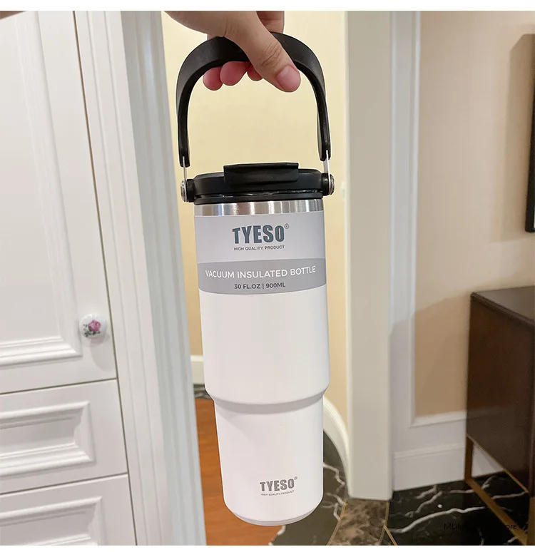Tyeso Coffee Cup Thermos Bottle Stainless Steel Vacuum Thermal Insulated Mug Cold And Hot Travel Mug Vacuum Flask Water Bottle