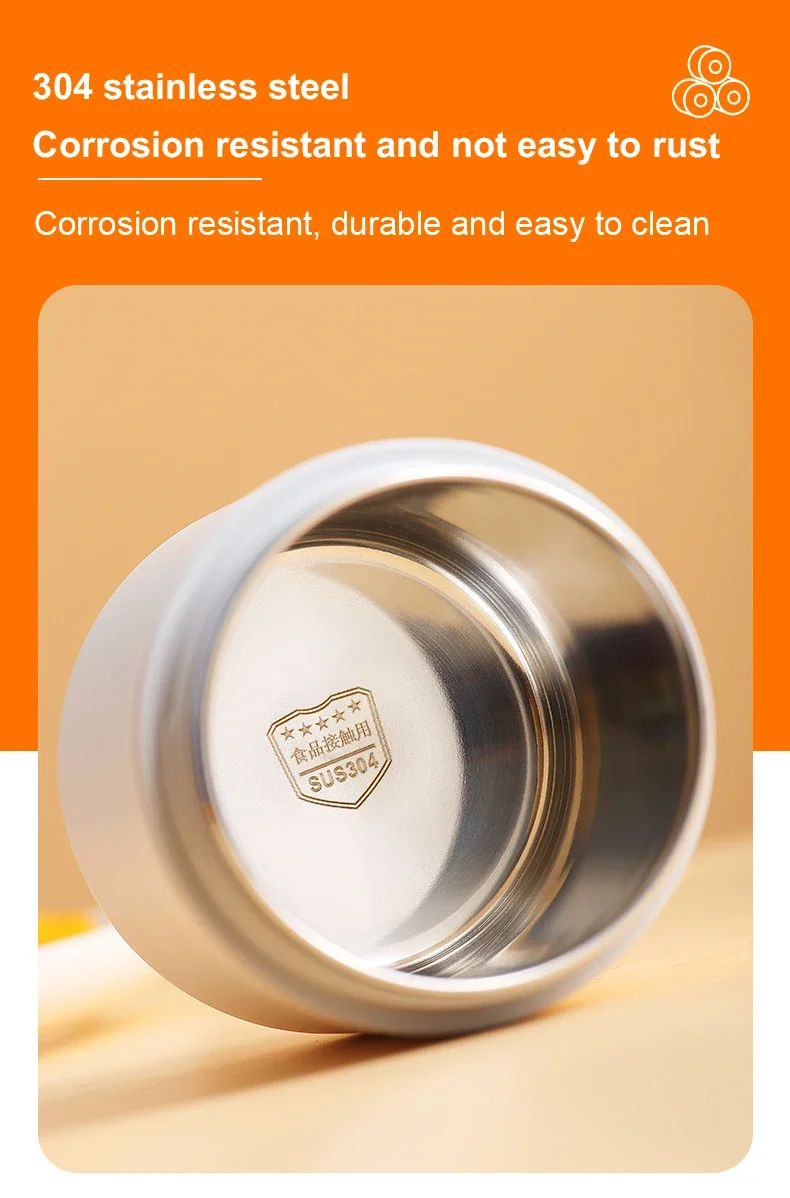 Vacuum Thermal Lunch Box Stainless Steel Insulated Lunch Bag Food Warmer Soup Cup Thermos Containers Lunch Box for Kids Tupper