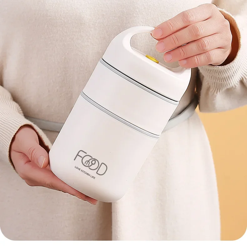 Vacuum Thermal Lunch Box Stainless Steel Insulated Lunch Bag Food Warmer Soup Cup Thermos Containers Lunch Box for Kids Tupper