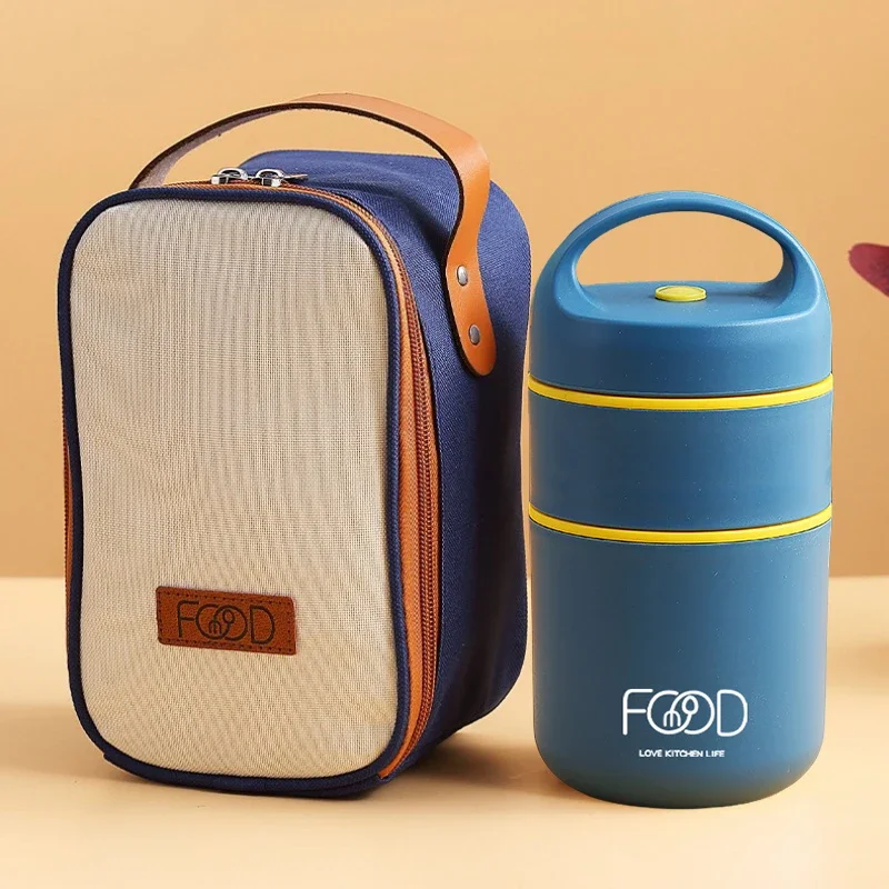 Blue with bag