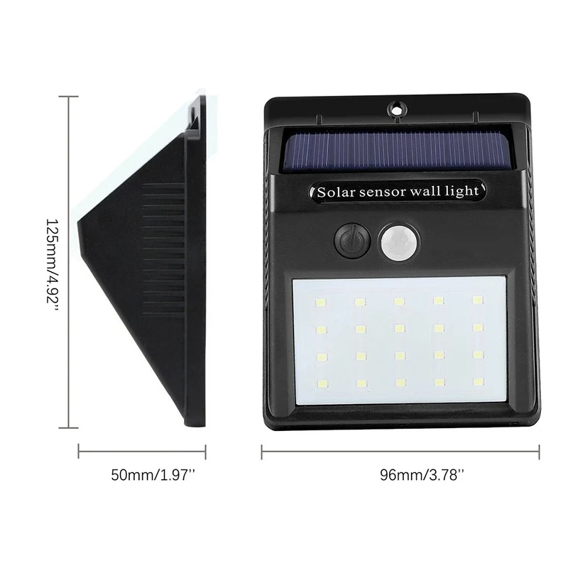 Alternative view of New LED Sensor Solar Wall Lamp 40 Lamp Beads Outdoor Waterproof Garden Courtyard Decorative Lamp Street Corridor Emergency Lamp