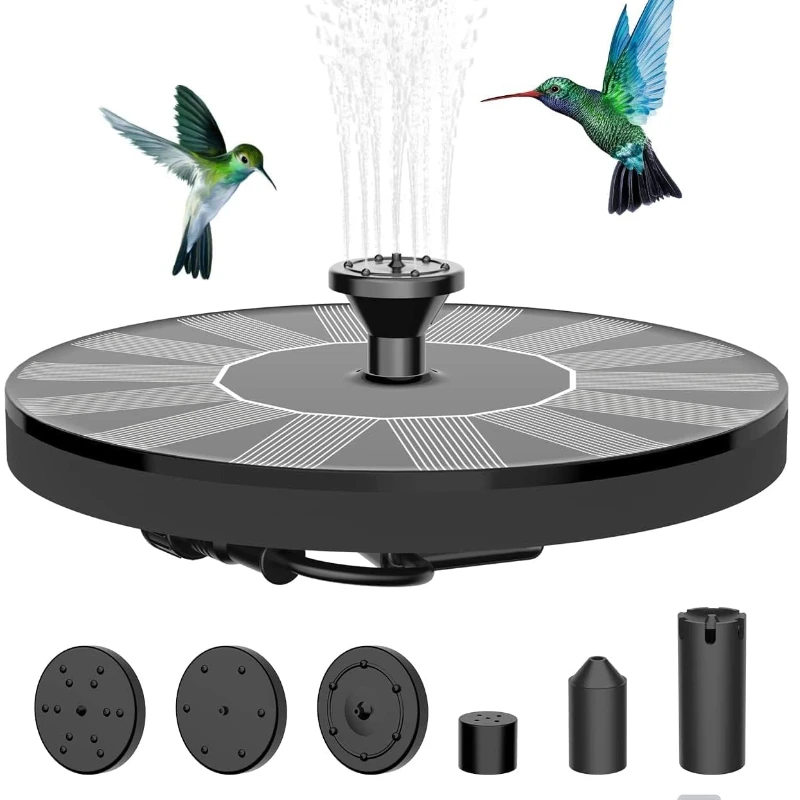 Alternative view of 1pc Solar Fountain Outdoor Pool Solar Fountain Pump Essential In Summer Suitable For Ponds Swimming Pools Gardens