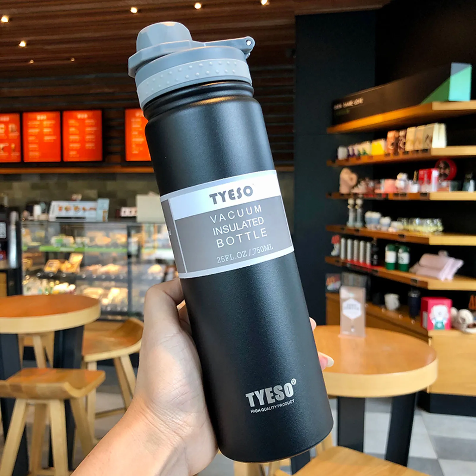 Alternative view of 750ML Tyeso Thermos Bottle Stainless Steel Vacuum Flask Insulated Water Bottle Travel Cup For children Coffee Mug Termica