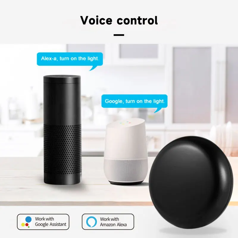 Alternative view of Tuya WiFi IR Remote Control Smart Home Remote Universal Infrared Controller For Air Conditioner Work With Alexa Google Home