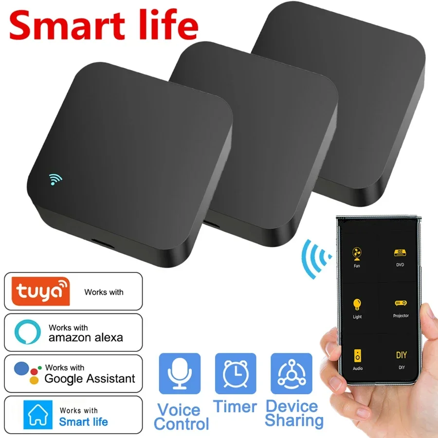 Tuya WiFi IR Remote Control for Air Conditioner TV Smart Home Blaster Infrared Universal For Alexa Google Home Remote Controller