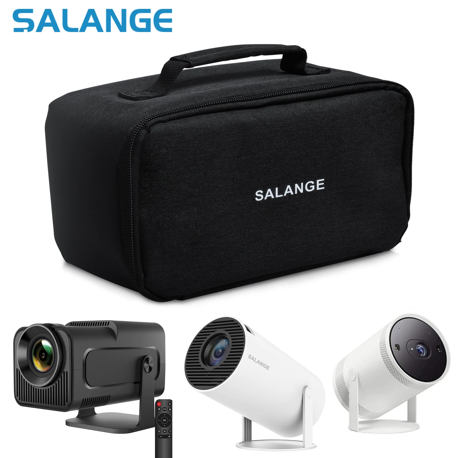 Salange HY300 HY320 Storage Case Travel Carry Projector Bag for Samsung Freestyle Zipper Protector Carrying Bags Home Storage