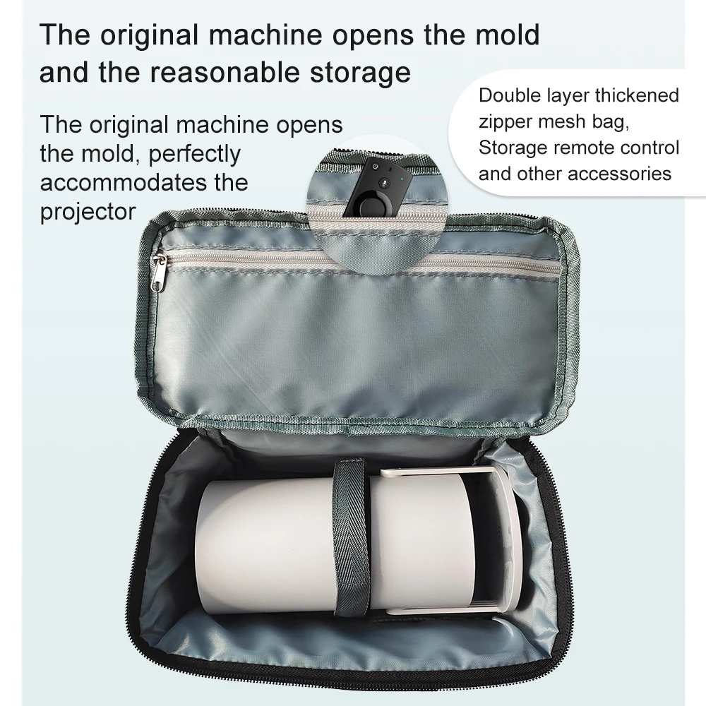Alternative view of Salange HY300 HY320 Storage Case Travel Carry Projector Bag for Samsung Freestyle Zipper Protector Carrying Bags Home Storage