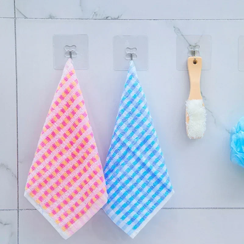 Strong Self Adhesive Wall Hooks Hangers Key Holder Towel Holder Bathroom Organizer Rack Kitchen Transparent Adhesive Wall Hooks