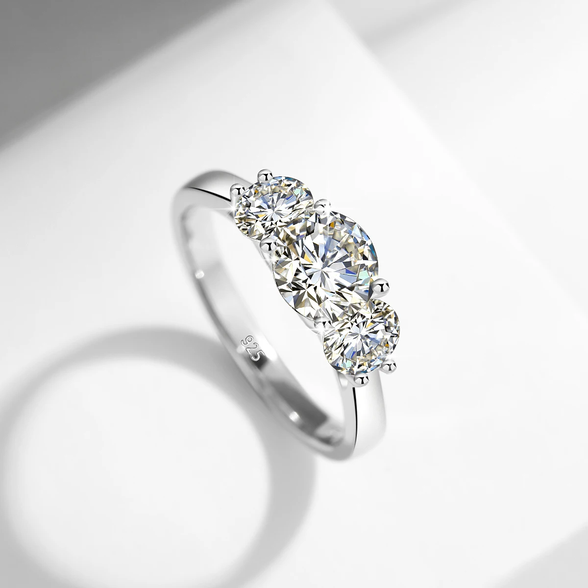 Yellow Gold Moissanite Rings for Women Total Is 2ct D Color VVS1Eternity Engagement Jewelry With Certificate Original Trend Gift Yellow Gold Moissanite Rings for Women Total Is 2ct D Color VVS1Eternity Engagement Jewelry With Certificate Original Trend Gift