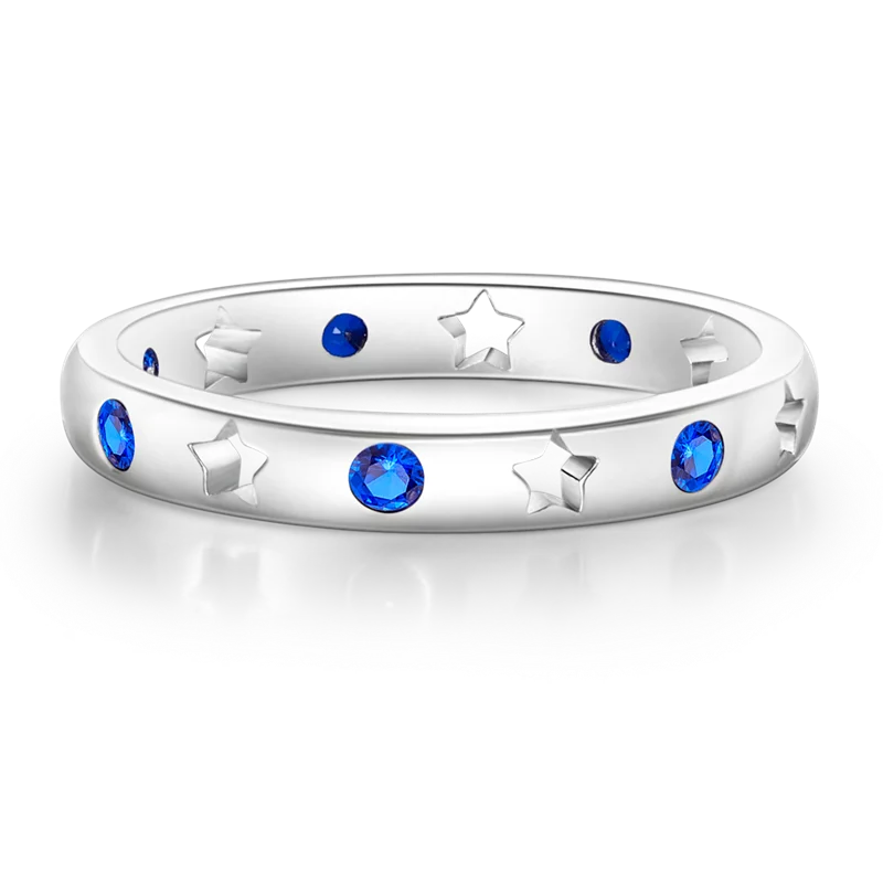 New Rings For Women 100% 925 Sterling Silver Star Moon Colorful Zircon Rings Fine Wedding Engagement Birthday Jewelry Gifts