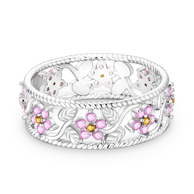 New Rings For Women 100% 925 Sterling Silver Star Moon Colorful Zircon Rings Fine Wedding Engagement Birthday Jewelry Gifts