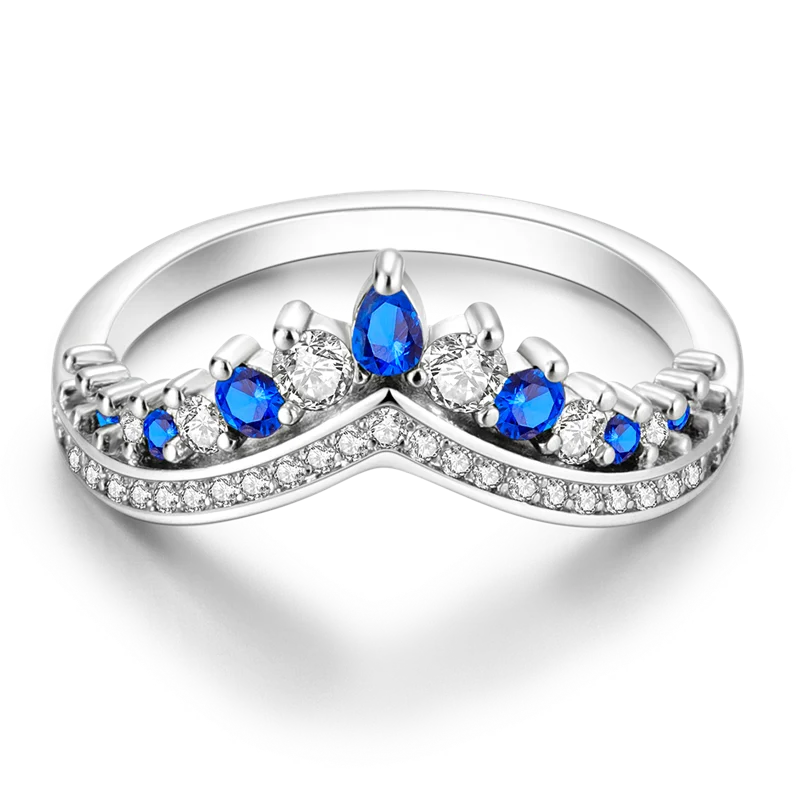 New Rings For Women 100% 925 Sterling Silver Star Moon Colorful Zircon Rings Fine Wedding Engagement Birthday Jewelry Gifts