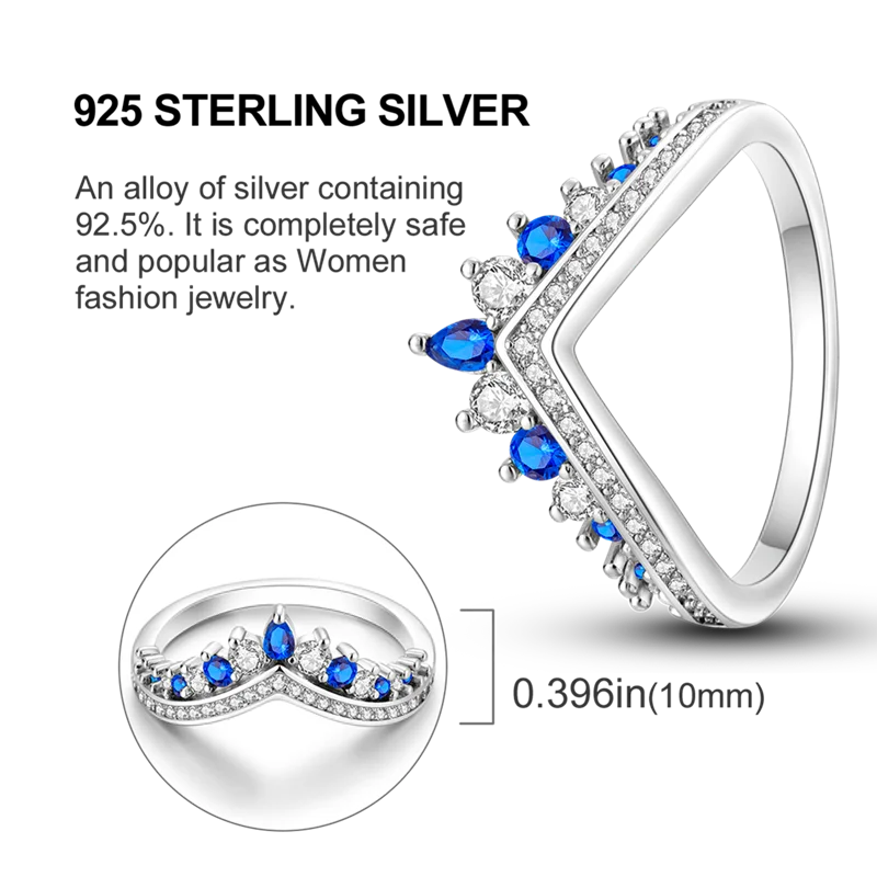 New Rings For Women 100% 925 Sterling Silver Star Moon Colorful Zircon Rings Fine Wedding Engagement Birthday Jewelry Gifts