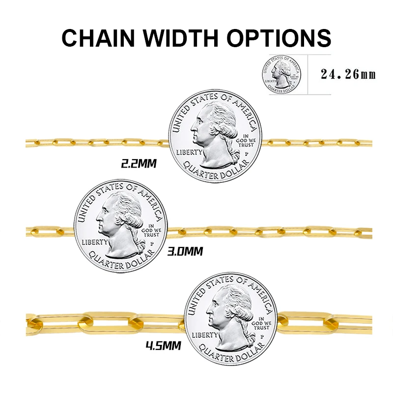 ORSA JEWELS 14K Gold Plated Genuine 925 Sterling Silver Paperclip Neck Chain 6/9.3/12mm Link Necklace for Women Men Jewelry SC39 ORSA JEWELS 14K Gold Plated Genuine 925 Sterling Silver Paperclip Neck Chain 6/9.3/12mm Link Necklace for Women Men Jewelry SC39