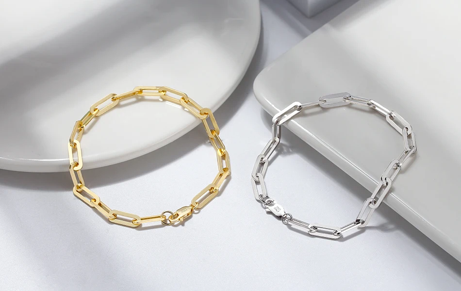 ORSA JEWELS 14K Gold Plated Genuine 925 Sterling Silver Paperclip Neck Chain 6/9.3/12mm Link Necklace for Women Men Jewelry SC39 ORSA JEWELS 14K Gold Plated Genuine 925 Sterling Silver Paperclip Neck Chain 6/9.3/12mm Link Necklace for Women Men Jewelry SC39
