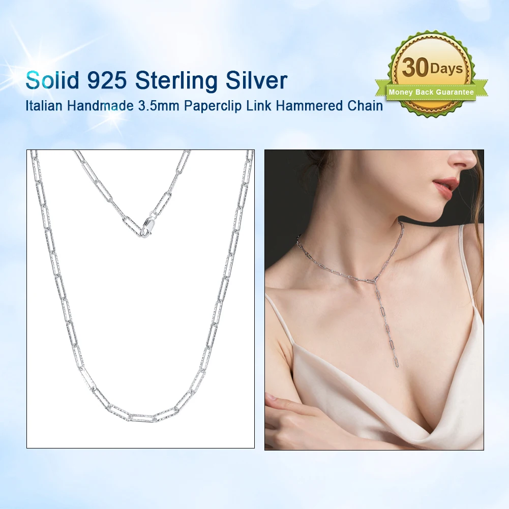 ORSA JEWELS 14K Gold Plated Genuine 925 Sterling Silver Paperclip Neck Chain 6/9.3/12mm Link Necklace for Women Men Jewelry SC39 ORSA JEWELS 14K Gold Plated Genuine 925 Sterling Silver Paperclip Neck Chain 6/9.3/12mm Link Necklace for Women Men Jewelry SC39
