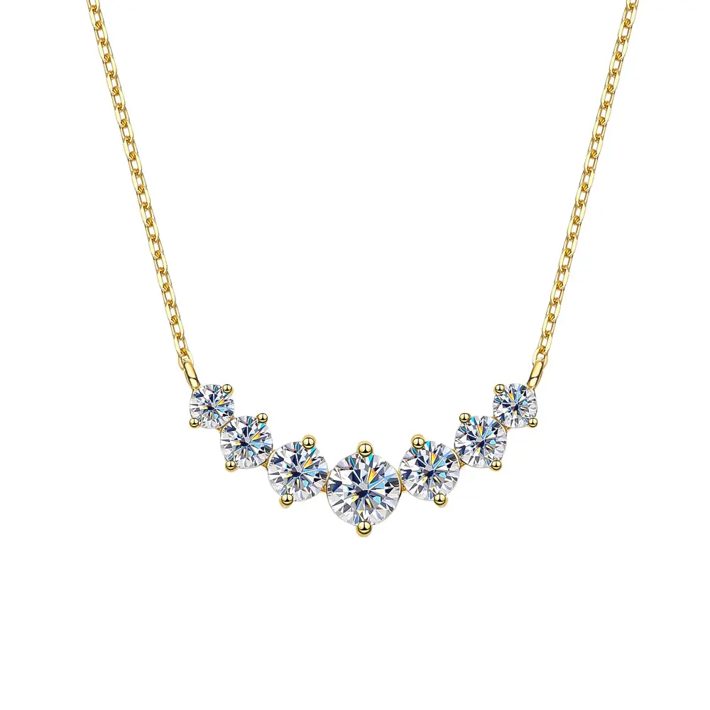 KNOBSPIN D VVS1 Moissanite Pendant Necklaces for Women Trendy Party Jewelry GRA Certified 925 Sliver Plated Yellow Gold Necklace KNOBSPIN D VVS1 Moissanite Pendant Necklaces for Women Trendy Party Jewelry GRA Certified 925 Sliver Plated Yellow Gold Necklace