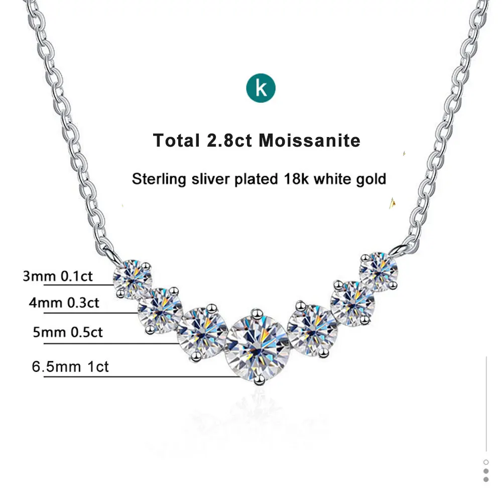 KNOBSPIN D VVS1 Moissanite Pendant Necklaces for Women Trendy Party Jewelry GRA Certified 925 Sliver Plated Yellow Gold Necklace KNOBSPIN D VVS1 Moissanite Pendant Necklaces for Women Trendy Party Jewelry GRA Certified 925 Sliver Plated Yellow Gold Necklace