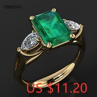 18k Yellow Gold Wedding Pendants Necklace for Women Natural Emerald Bohemia Valentine's Day Luxury Jewelrys Gifts for Friendship
