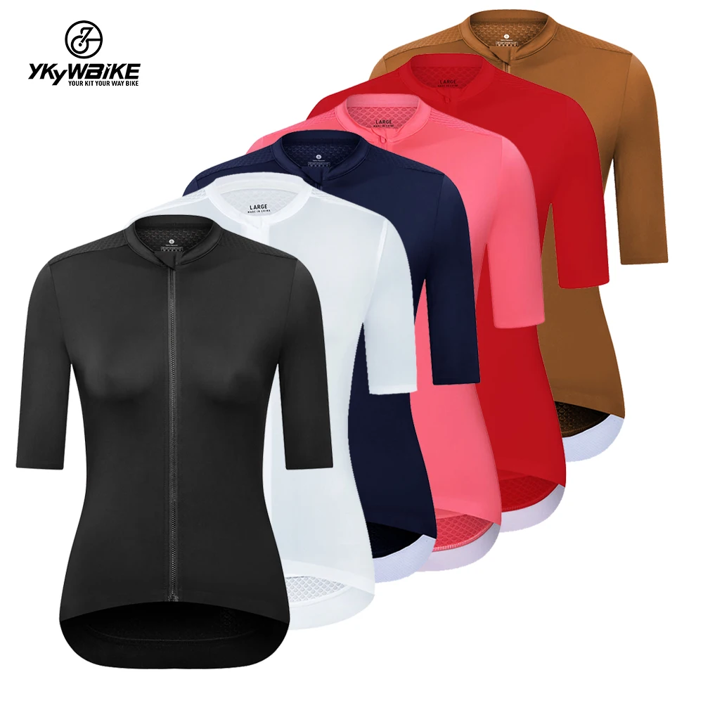 Ykywbike Women's Cycling Jersey Summer Anti-Uv Cycling Bicycle Clothing Quick-Dry Mountain Female Bike Clothes
