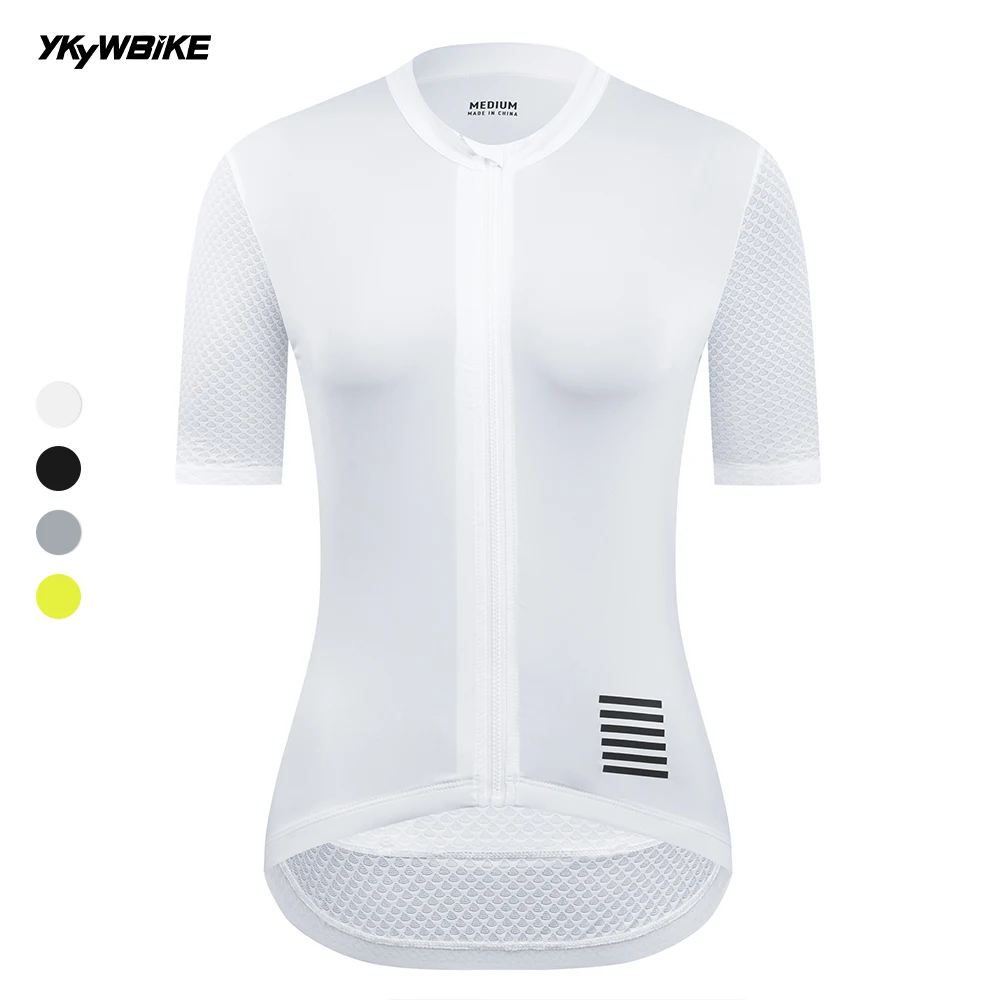Alternative view of YKYWBIKE Women Cycling Jersey Short Sleeve Slim Female Bicycle Jersey Road Bike Shirt Pro Team Cycling Clothes Breathable