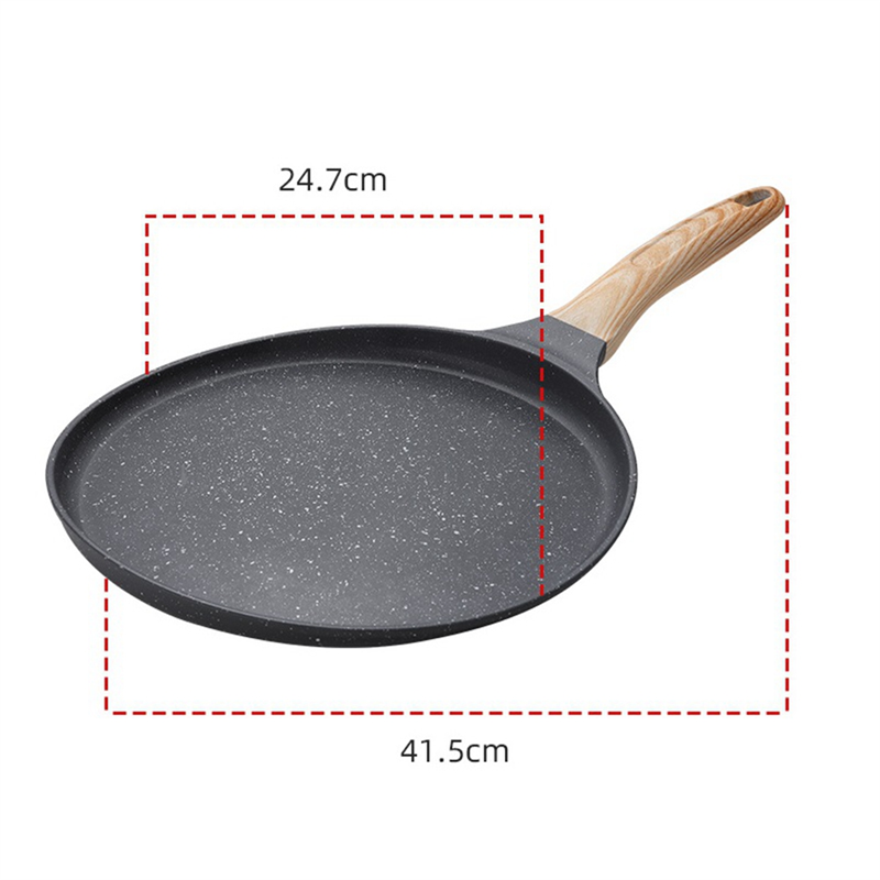 Non Stick Crepe Pan, Granite Coating Dosa Pan for Cooking, Flat Skillet for Tortillas, Omelette, Pancake Maker Non Stick Crepe Pan, Granite Coating Dosa Pan for Cooking, Flat Skillet for Tortillas, Omelette, Pancake Maker