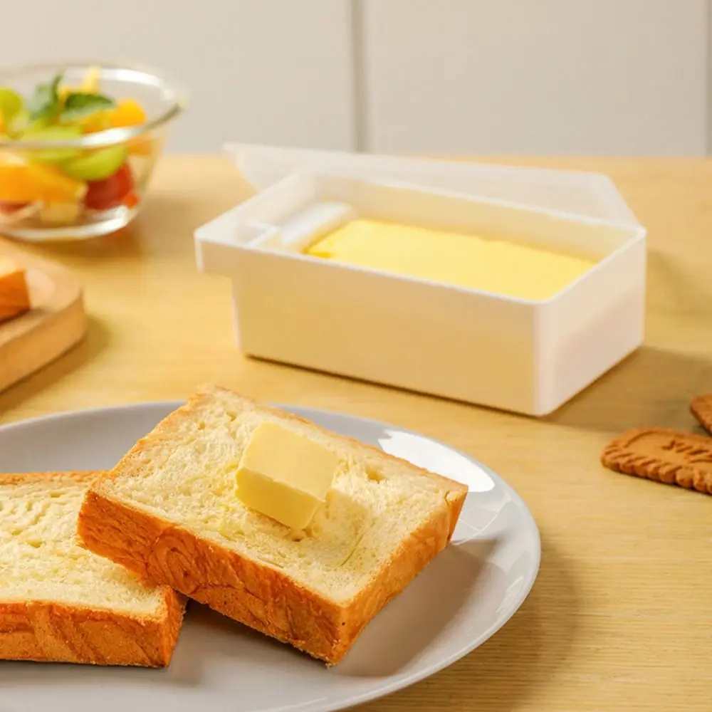 Alternative view of Butter Cheese Cutter Storage Box with Lid Household Kitchen Baking Food Butter Refrigerator Fresh Keeper Container Baking Tool
