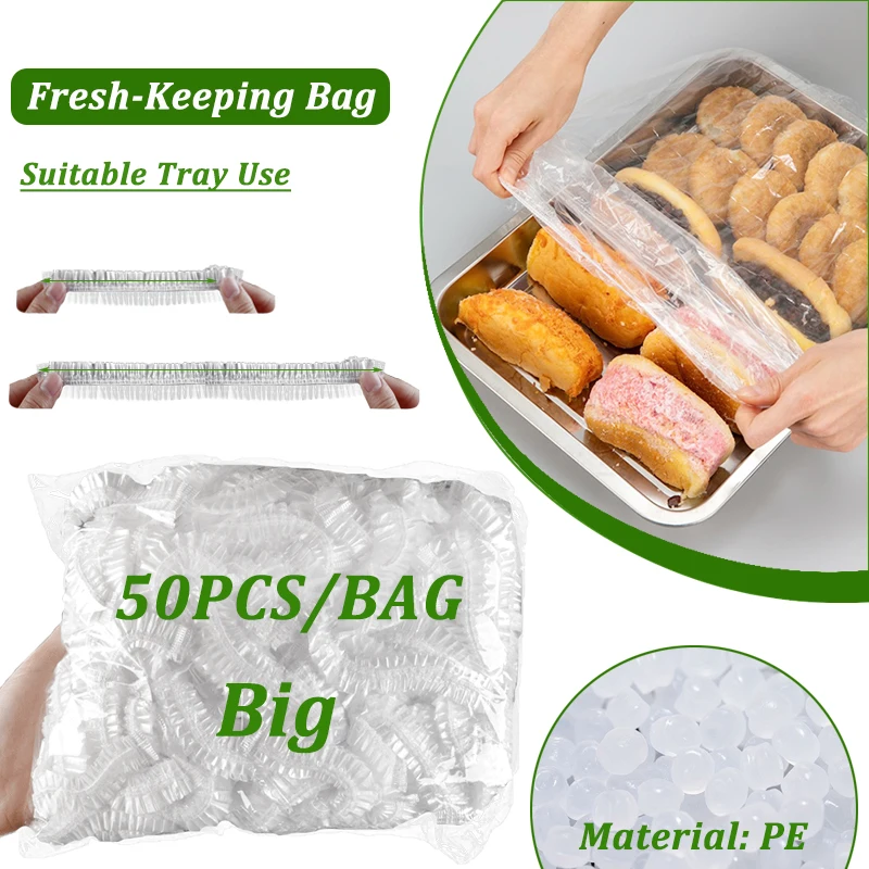 35-120CM Disposable Food Cover Bag Large Elastic Plastic Wrap Food Grade Food Lids For Household Baking Tray Fresh Saver Dust 35-120CM Disposable Food Cover Bag Large Elastic Plastic Wrap Food Grade Food Lids For Household Baking Tray Fresh Saver Dust