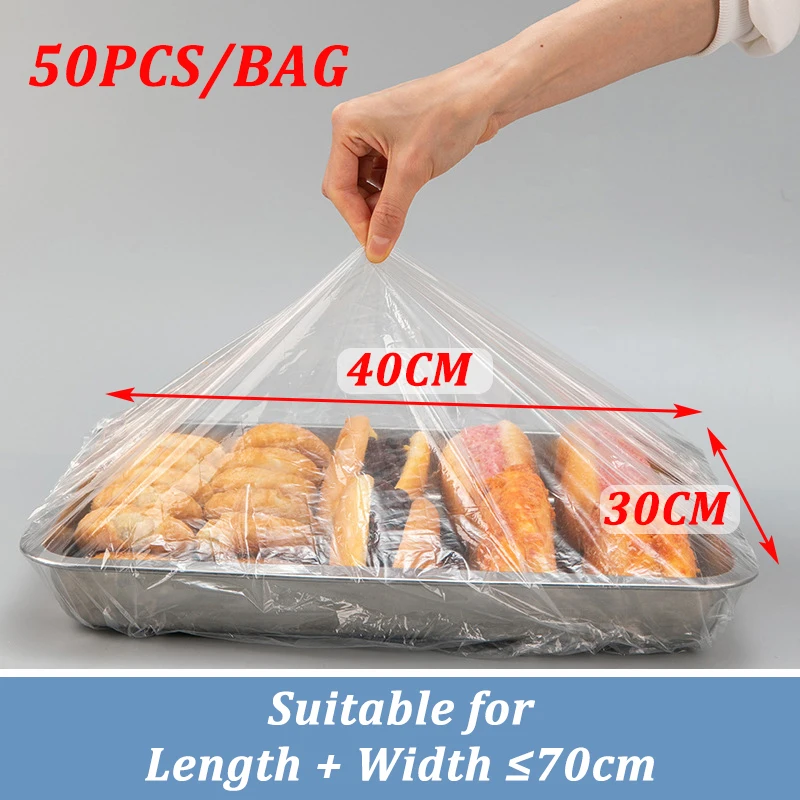 35-120CM Disposable Food Cover Bag Large Elastic Plastic Wrap Food Grade Food Lids For Household Baking Tray Fresh Saver Dust 35-120CM Disposable Food Cover Bag Large Elastic Plastic Wrap Food Grade Food Lids For Household Baking Tray Fresh Saver Dust