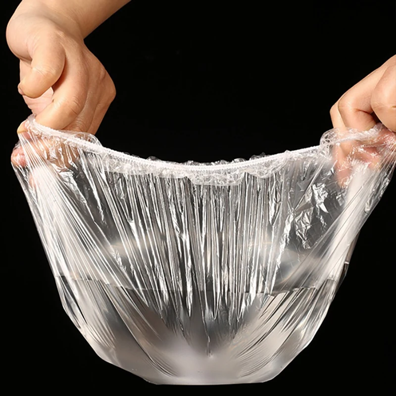 38/70/120CM Disposable Food Cover Elastic Plastic Wrap Food Grade Lids Shoe Cover Shower Headgear Bowls Caps Fresh Saver Dust
