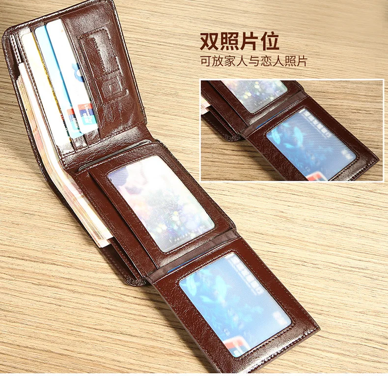 【Genuine Cowhide Leather】ManBang Brand Hot Sale Men's Wallet Luxury Original Short Tri-Fold First Layer Cowhide Purse Business 【Genuine Cowhide Leather】ManBang Brand Hot Sale Men's Wallet Luxury Original Short Tri-Fold First Layer Cowhide Purse Business
