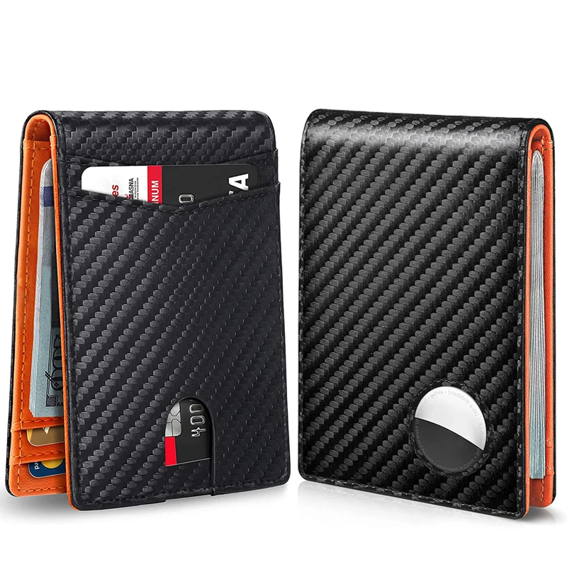 Rfid Carbon Fiber Airtag Men Wallets Credit Card Holder Wallet Purse Minimalist Wallet for Men Slim Black Wallet for Air Tag Rfid Carbon Fiber Airtag Men Wallets Credit Card Holder Wallet Purse Minimalist Wallet for Men Slim Black Wallet for Air Tag