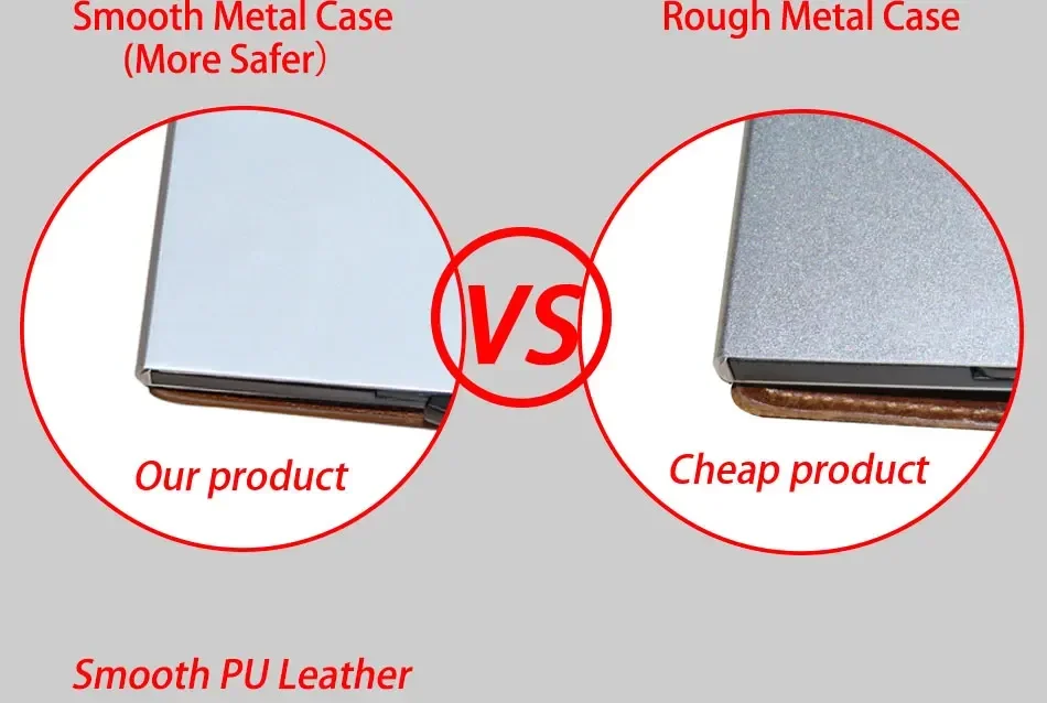 Carbon Fiber Credit Card Holder Men Wallet RFID PU Leather Metal Hasp Wallet Male Purse Minimalist Wolet Gifts for Men Carteiras