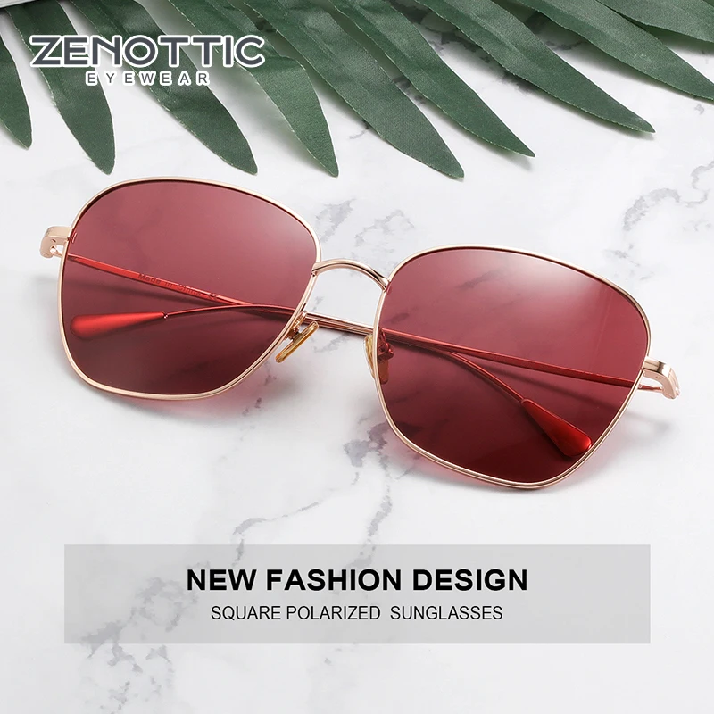 Alternative view of ZENOTTIC Alloy Pilot Sunglasses Women Driving Retro Sun Glasses Lady UV400 Shade Oculos De Sol