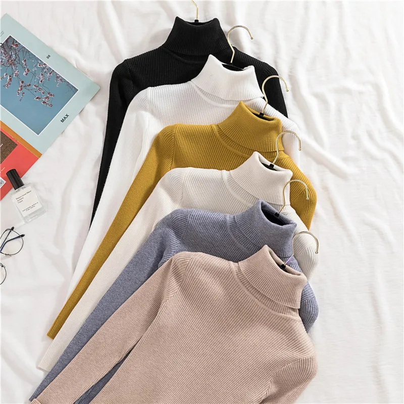 Heliar Women Fall Turtleneck Sweater Knitted Soft Pullovers Cashmere Jumpers Basic Soft Sweaters For Women 2024 Autumn Winter Heliar Women Fall Turtleneck Sweater Knitted Soft Pullovers Cashmere Jumpers Basic Soft Sweaters For Women 2024 Autumn Winter