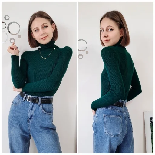 Heliar Women Fall Turtleneck Sweater Knitted Soft Pullovers Cashmere Jumpers Basic Soft Sweaters For Women 2024 Autumn Winter Heliar Women Fall Turtleneck Sweater Knitted Soft Pullovers Cashmere Jumpers Basic Soft Sweaters For Women 2024 Autumn Winter